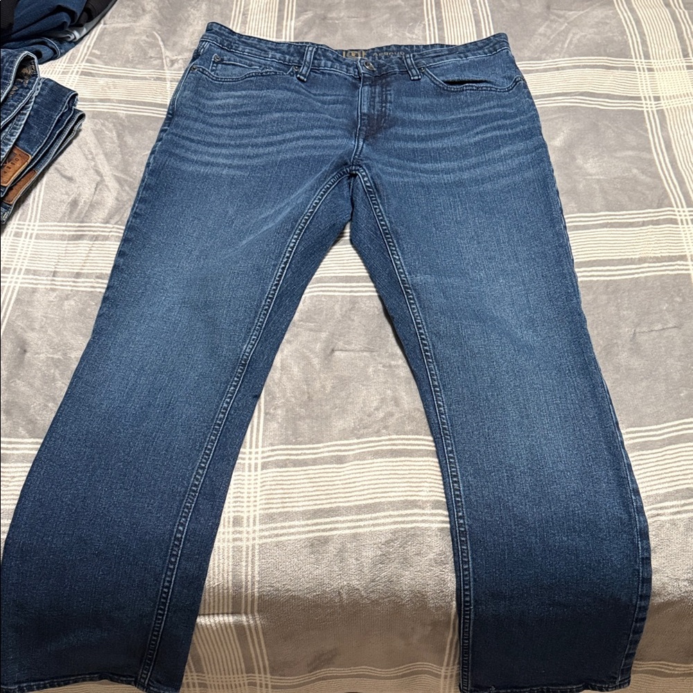 Joseph Abboud Relaxed Fit Dark Blue Jeans